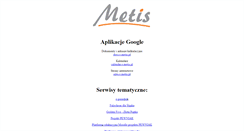 Desktop Screenshot of e.metis.pl