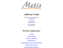 Tablet Screenshot of e.metis.pl