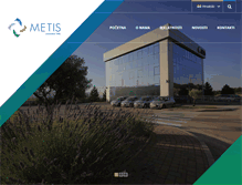 Tablet Screenshot of metis.hr